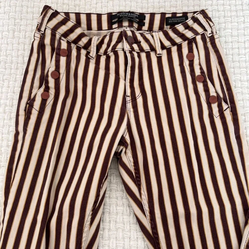 Scotch & Soda Mid Rise Skinny Jean Pants - Picture 2 of 8